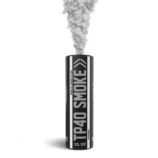 Wire Pull Smoke Grenade-Cool Vent-White