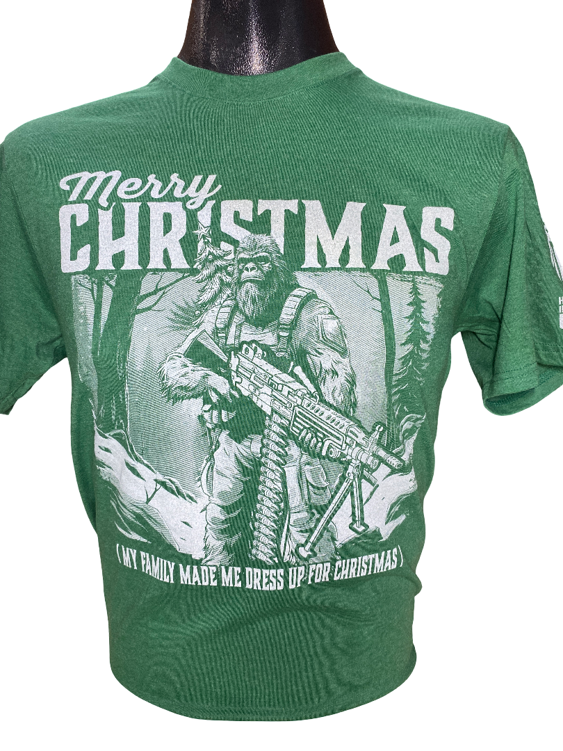 Merry Christmas T-Shirt Large (Green)