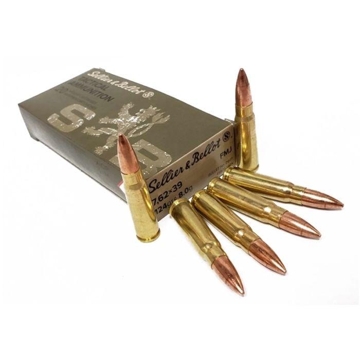 Sellier & Bellot 7.62x39, 124 GR. FMJ, 50RDs