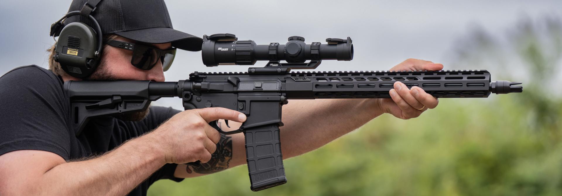 Sig Sauer Tango-MSR 1-6x24 Riflescope with Alpha MSR Cantilever Mount