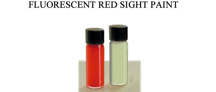 FLUORESCENT RED SIGHT PAINT