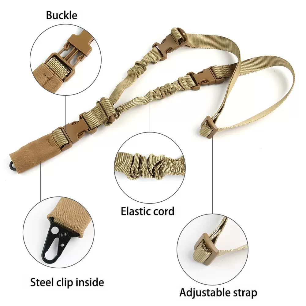 Single Point Tactical Bungee Sling - Tan
