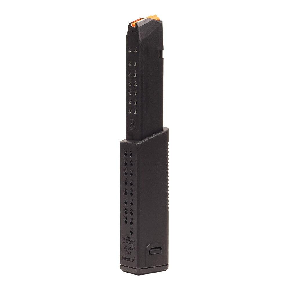 Kriss Glock 9mm 40rd Magazine,Black, G17,G19X,G34,G45,G47