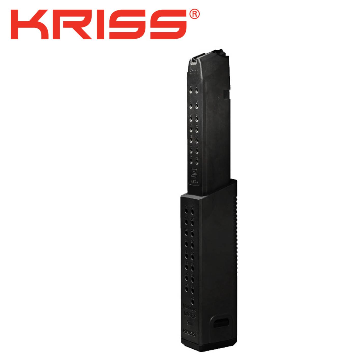 Kriss Glock 9mm 40rd Magazine,Black, G17,G19X,G34,G45,G47