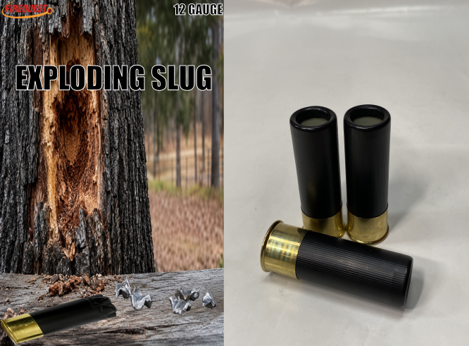 12 Gauge Exploding Slug - 3 Pack