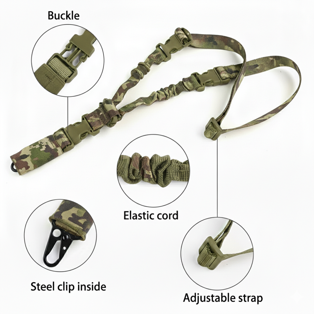 Single Point Tactical Bungee Sling - Camo