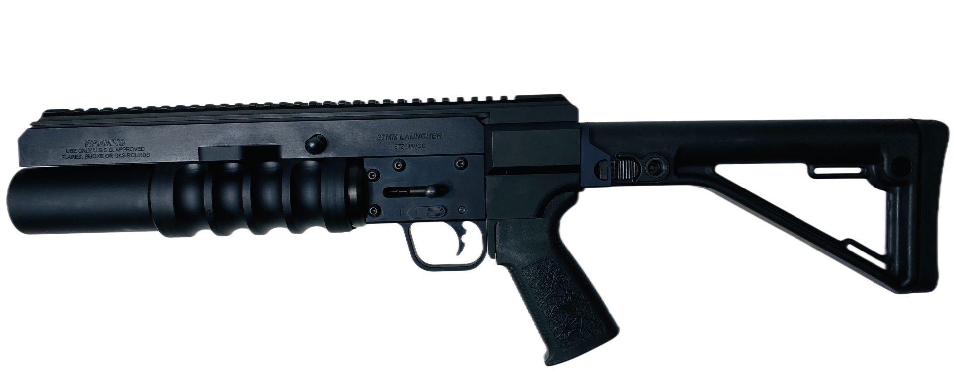 37MM Stand Alone 12" Launcher With Side Folding Stock