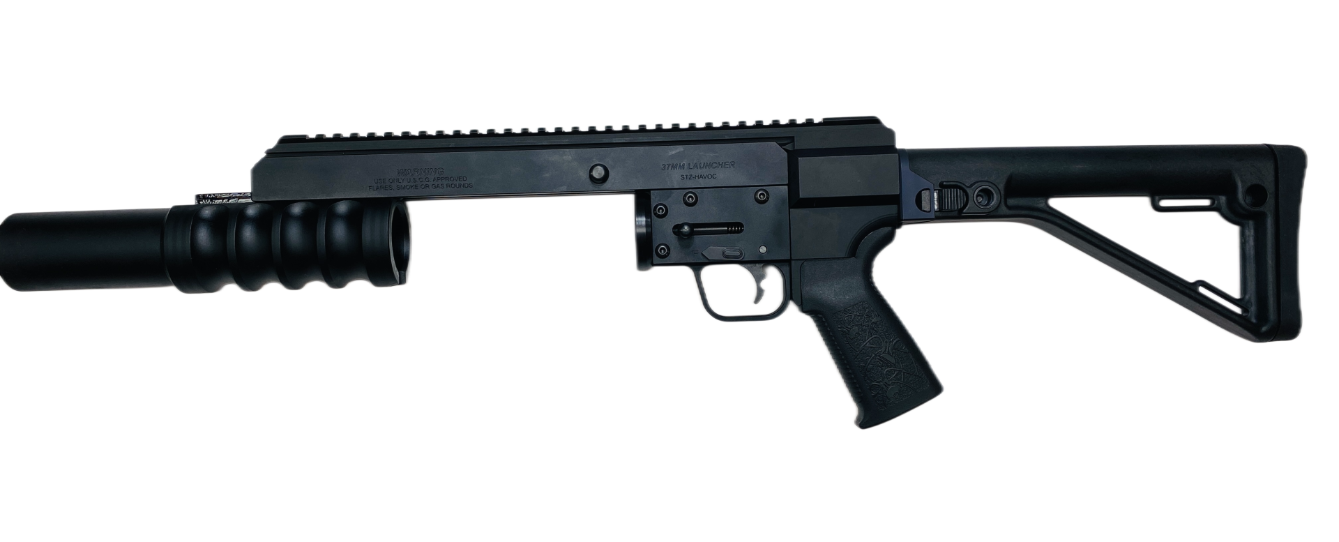 37MM Stand Alone 12" Launcher With Side Folding Stock