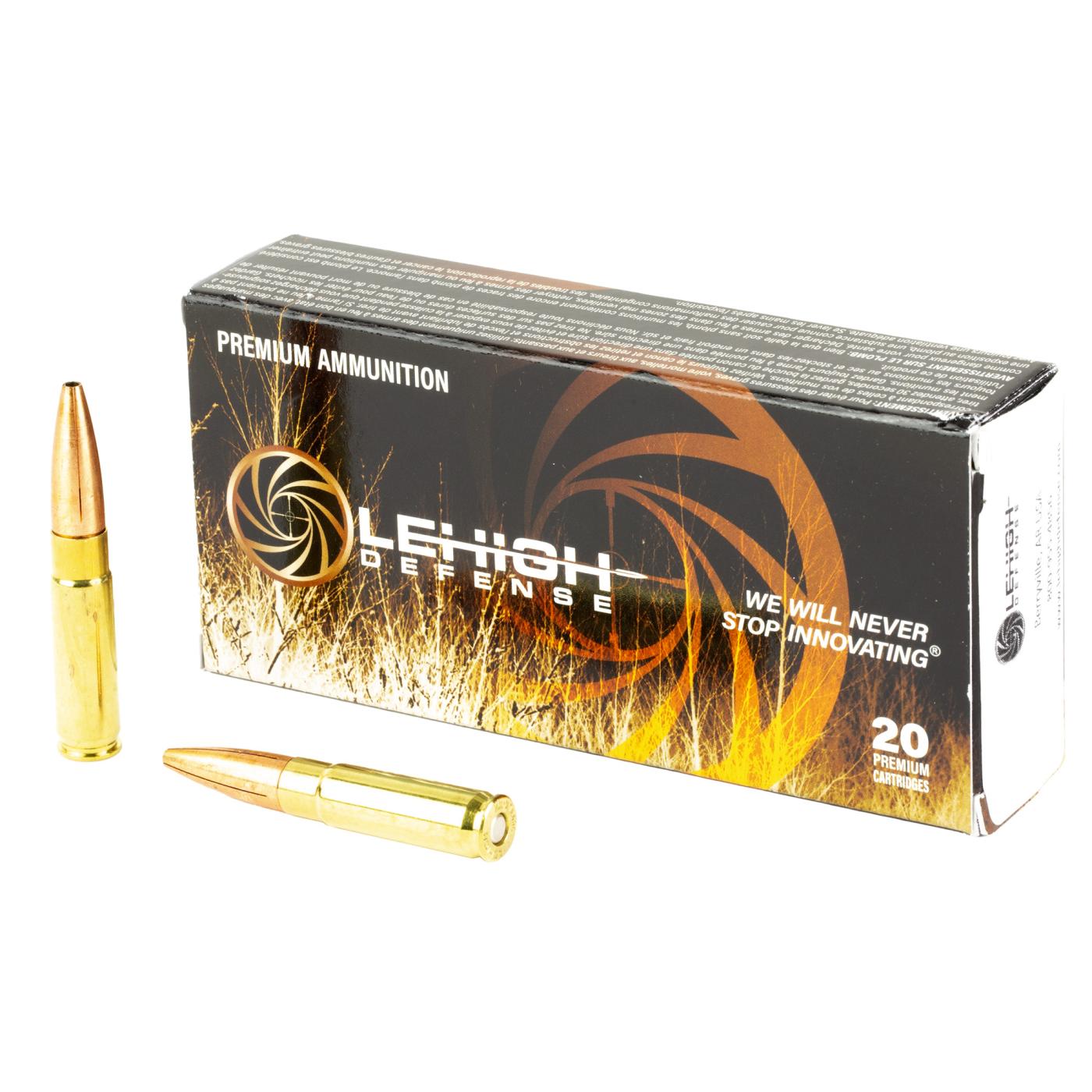 300 Blackout Ammo 194 Grain ME3, Lehigh Defense 20rd Box