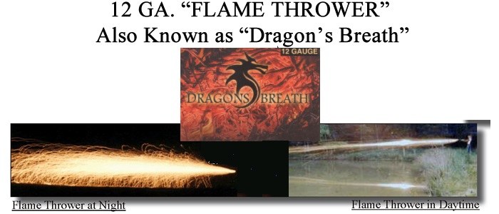 12 Gauge 3" Dragons Breath - 3 Units Per Package