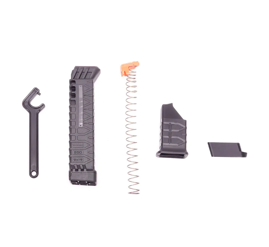 Schmeisser 9MM S50 MLE 50 Round Magazine for Glock 17/19