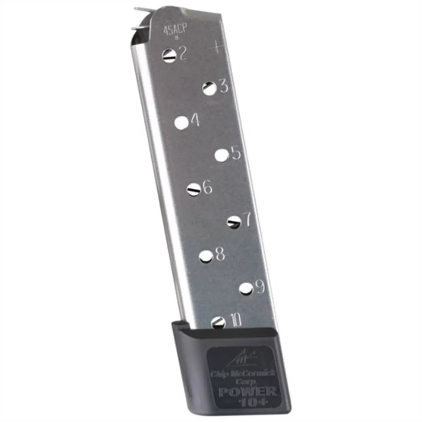 Chip McCormick Corp 1911 Style 10 Round Power Mag Plus .45ACP