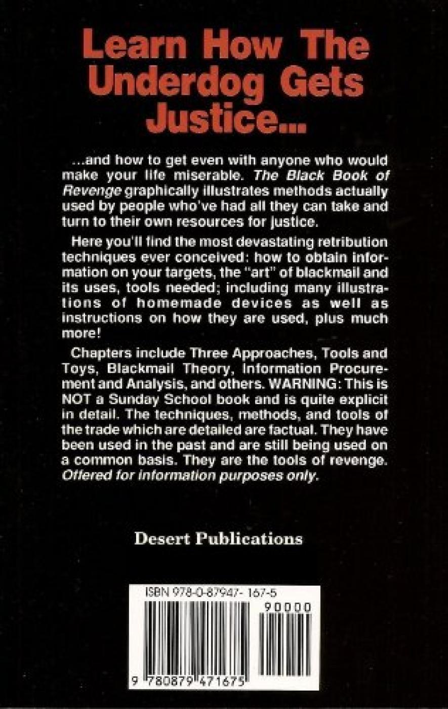 The Black Book Of Revenge