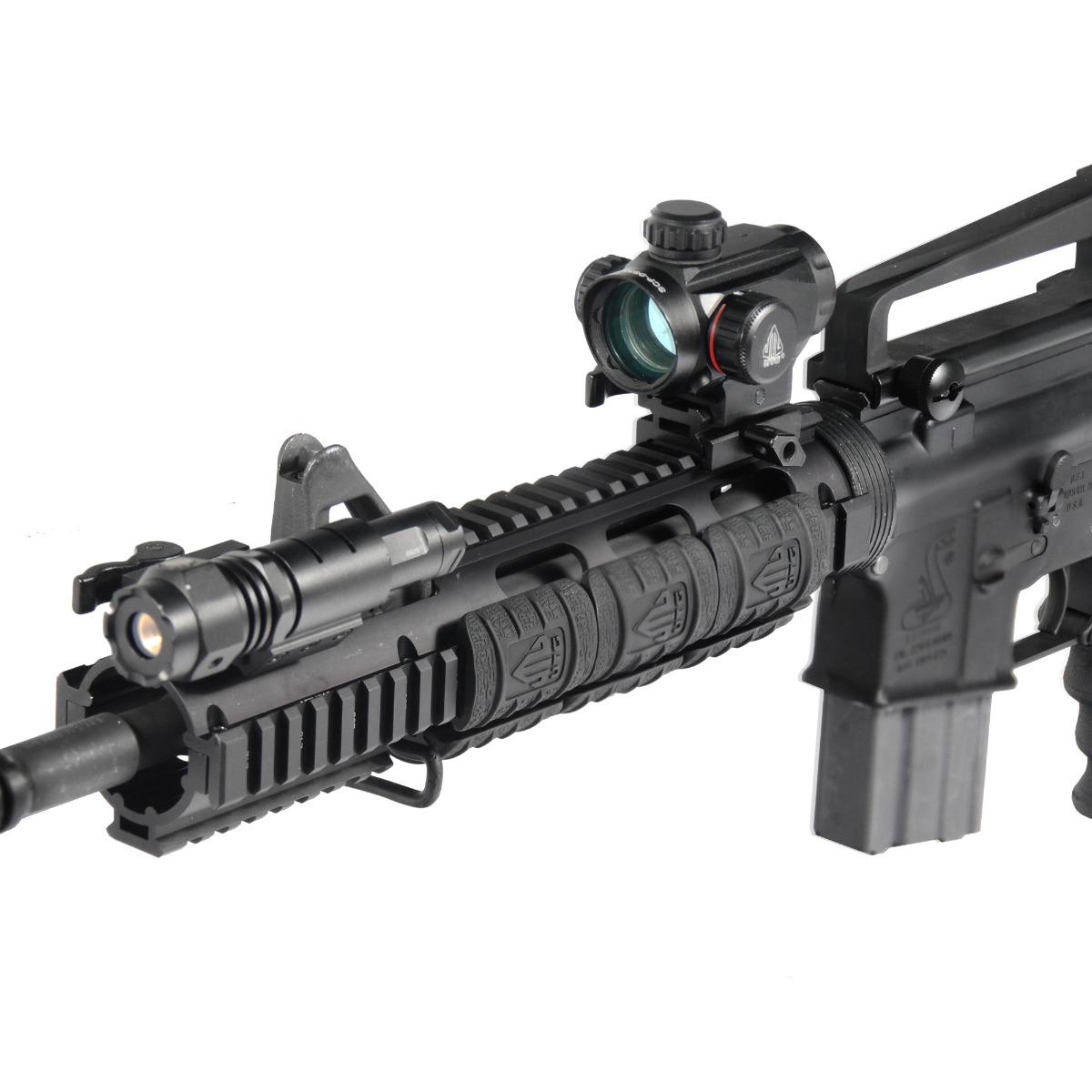 Ar15 M4 Carbine 16 Quad Rail System With Free Float Extension