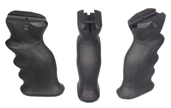 Foregrip with Finger Grooves and Concealed Compartment 