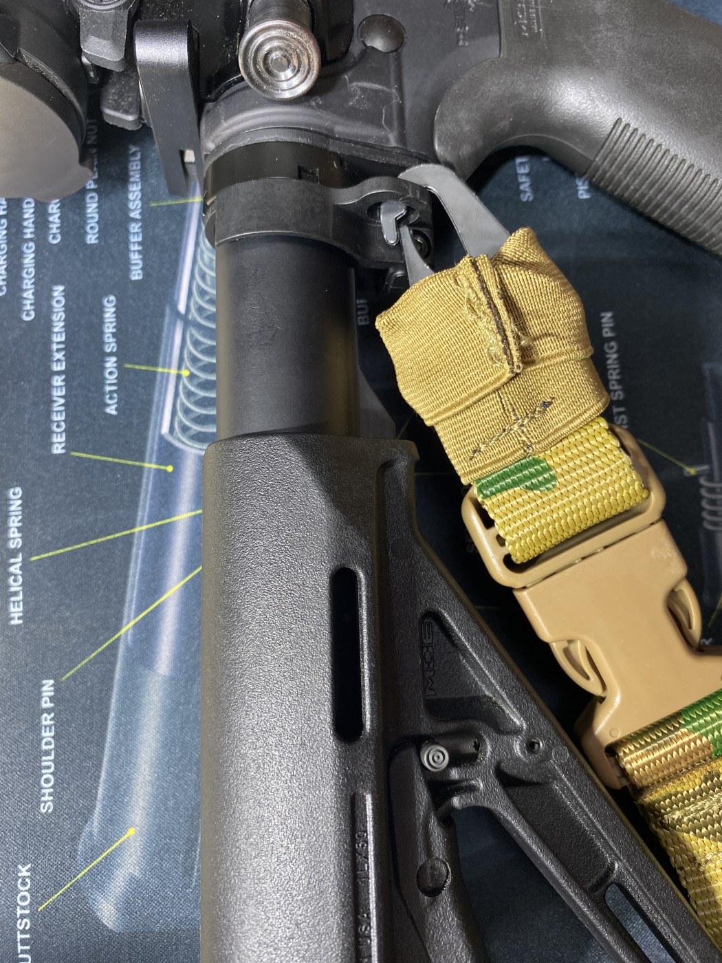 AR-15 Single Point Ambi QD Sling Mount