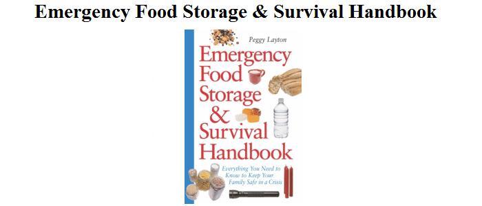 Emergency Food Storage & Survival Handbook