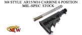 AR-15 6 position Mil-Spec Stock Assembly
