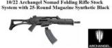 10/22 Archangel Nomad Folding Rifle Stock System with 25-Round Magazine Synthetic Black