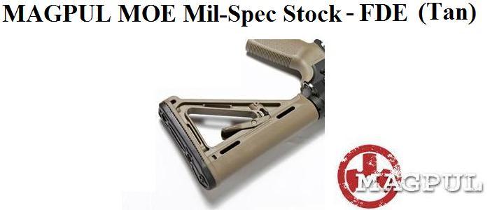  Magpul MOE Mil-Spec Carbine Stock - FDE (Tan)