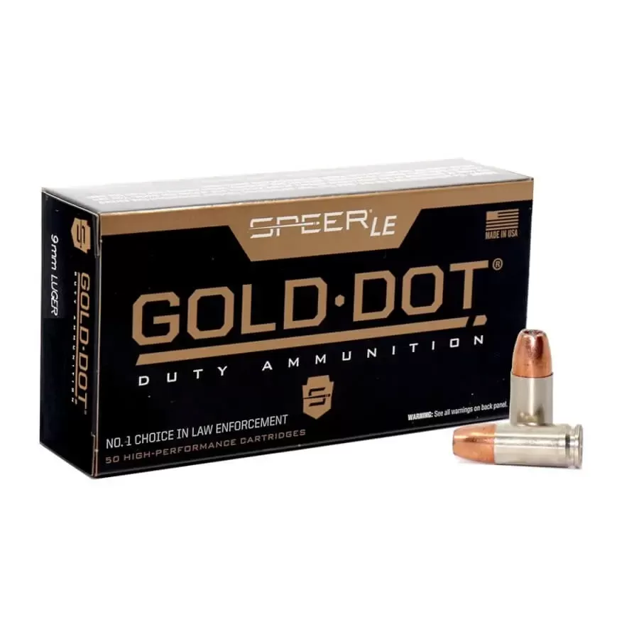 9MM. 115 Grain, GDHP, Speer Law Enforcement, 50 Round Box