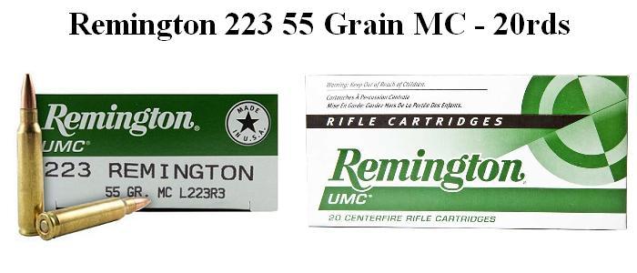 Remington 223 55 Grain MC - 20rds