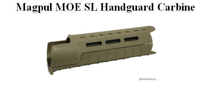 Magpul MOE SL Handguard AR/M-4 Carbine Length - OD Green