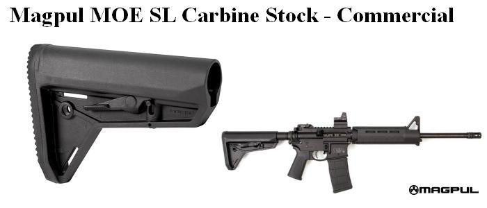 Magpul MOE SL AR-15/M4 Carbine Commercial Stock - Black