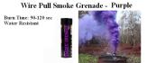 Wire Pull Smoke Grenade - Purple