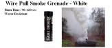 Wire Pull Smoke Grenade - White
