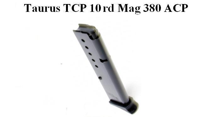Taurus TCP, .380 ACP, Extended 10 Rd Magazine 