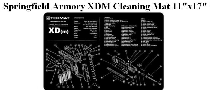 Springfield Armory XDM Handgun Cleaning Mat - 11"x17"