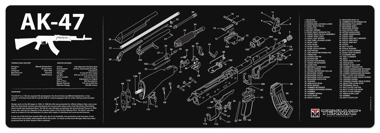 AK-47 Cleaning Mat - 12"x36"