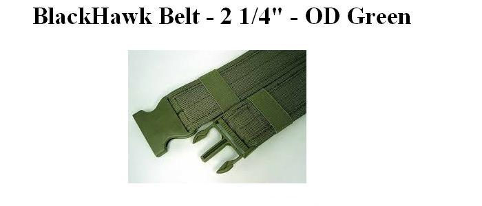 BLACKHAWK Military 2 1/4" Web Belt  (OD Green)