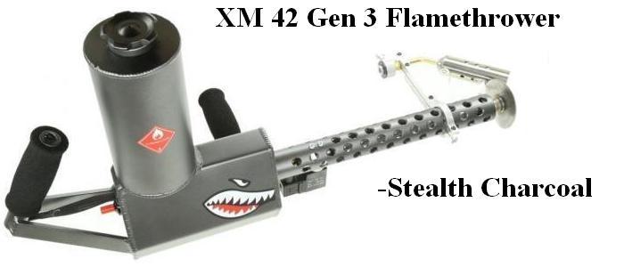 XM42 Generation 3 Flamethrower- Stealth Charcoal Right Handed