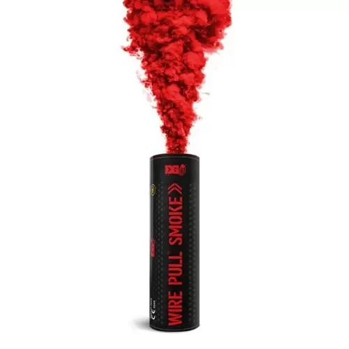 Wire Pull Smoke Grenade - Red