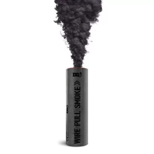 Wire Pull Smoke Grenade - Black