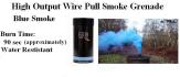 High Output Wire Pull Smoke Grenade - Blue