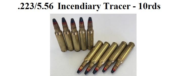 5.56/.223 Incendiary Tracer Ammo - 10rds