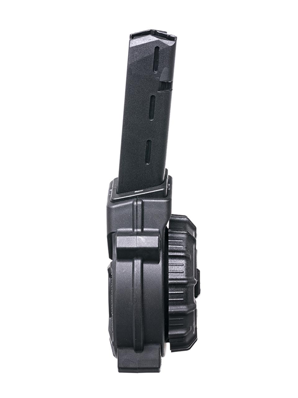 Glock 9mm 50rd Drum, Fits Glock 17/19/26