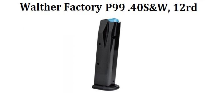 Walther Factory P99, .40 S&W, 12rd Magazine