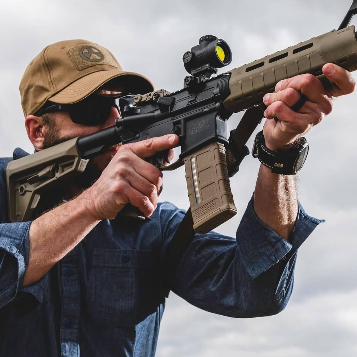 MAGPUL AR-15 & M-4 "Windows" PMAG, 5.56 & .223, 30RD MEDIUM COYOTE TAN, GEN 3