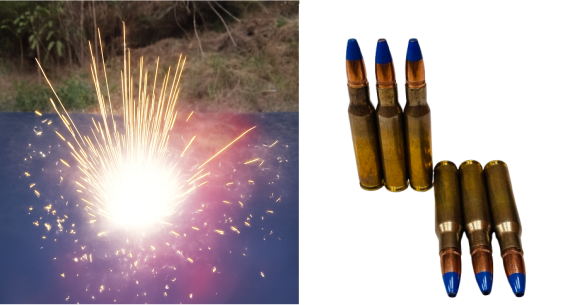 7.62x51/.308 HE Incendiary Ammo - 6rds