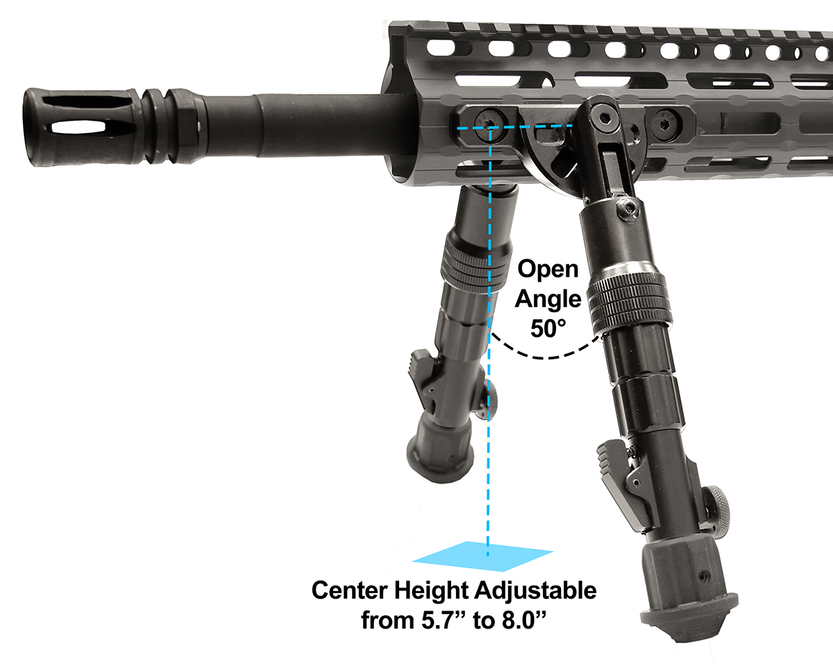 M-LOK Recon Flex Bipod (5.7"-8")