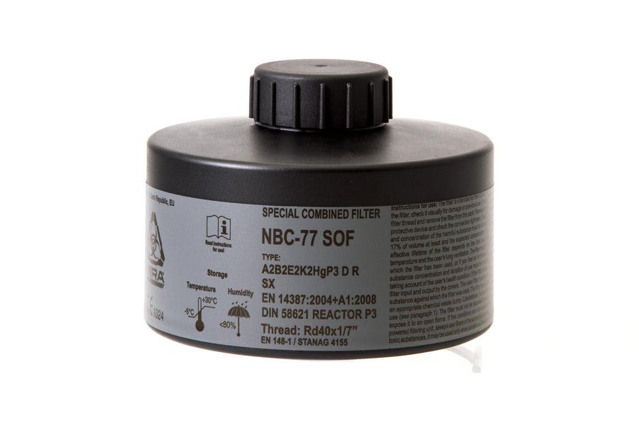 CBRN Gas Mask Filter NBC-77 SOF 40mm Thread - 20 Year Shelf Life | Fits CM-6M & CM-7M Gas Mask MIRA Safety