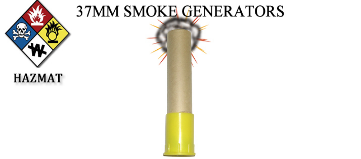 37Mm Smoke Generators (Smoke Only - Box Of 10)
