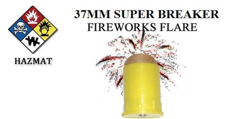 37Mm Super Breaker Fireworks Flare (Box Of 10)