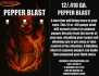 12 Gauge Pepper Blast - 25 Units Per Package