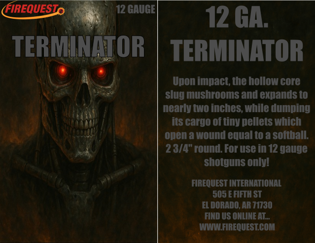 12 Gauge Terminator X - 25 Units Per Package