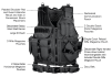 Tactical Vest with Quick Draw Holster, Pouch & Web Belt